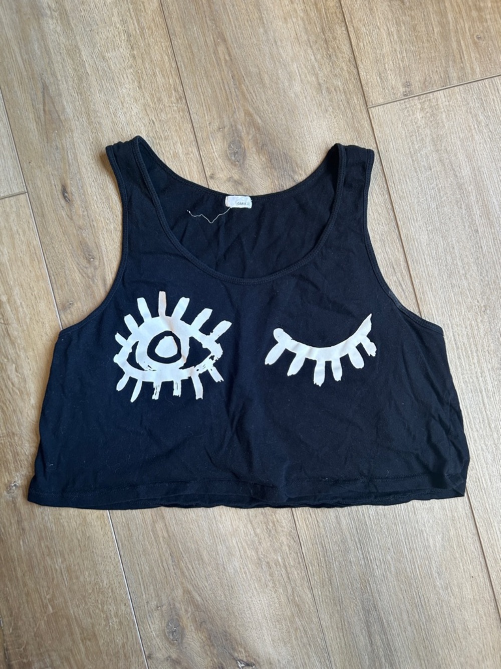 Garage Black Tank with White Graphic